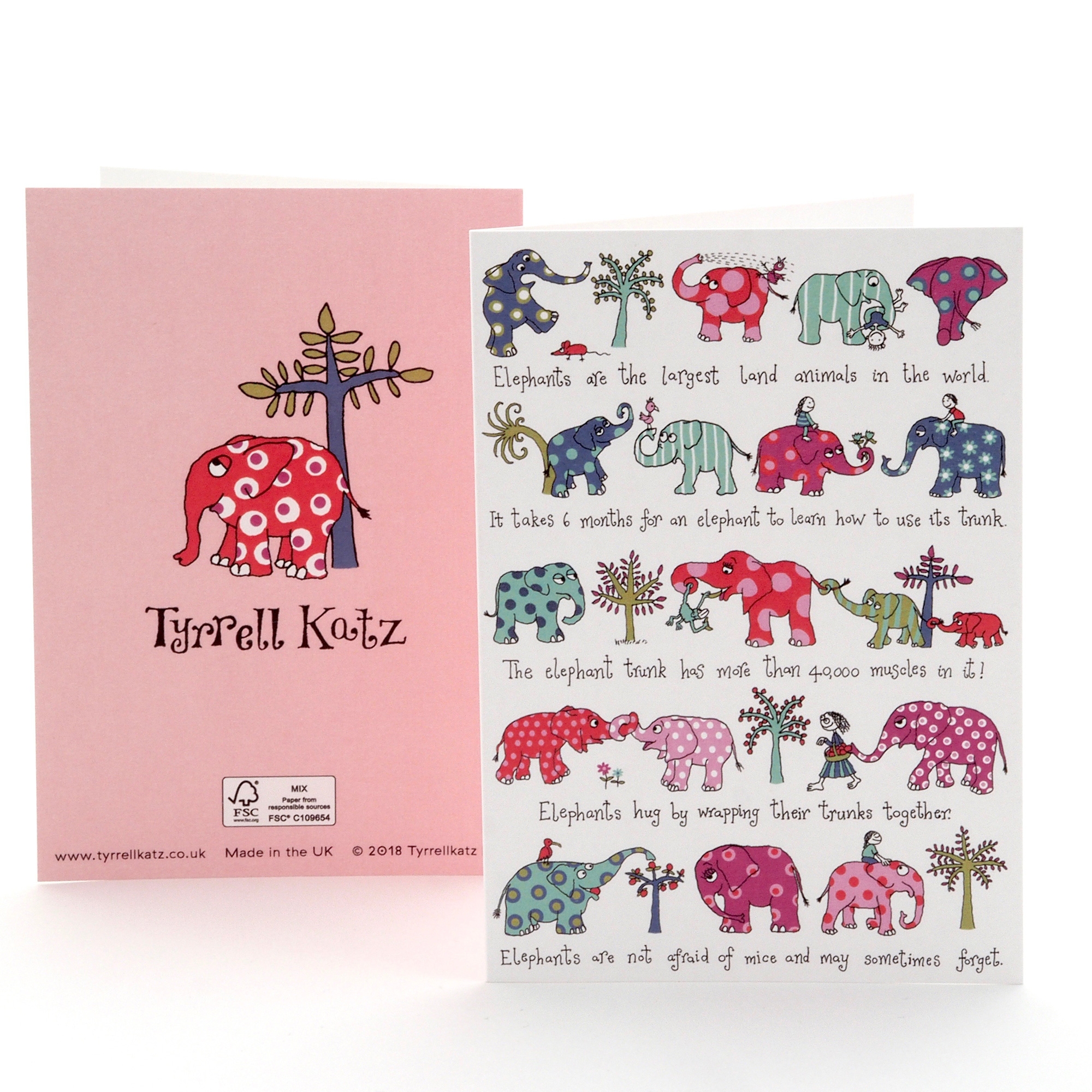 Elephants Greetings Card