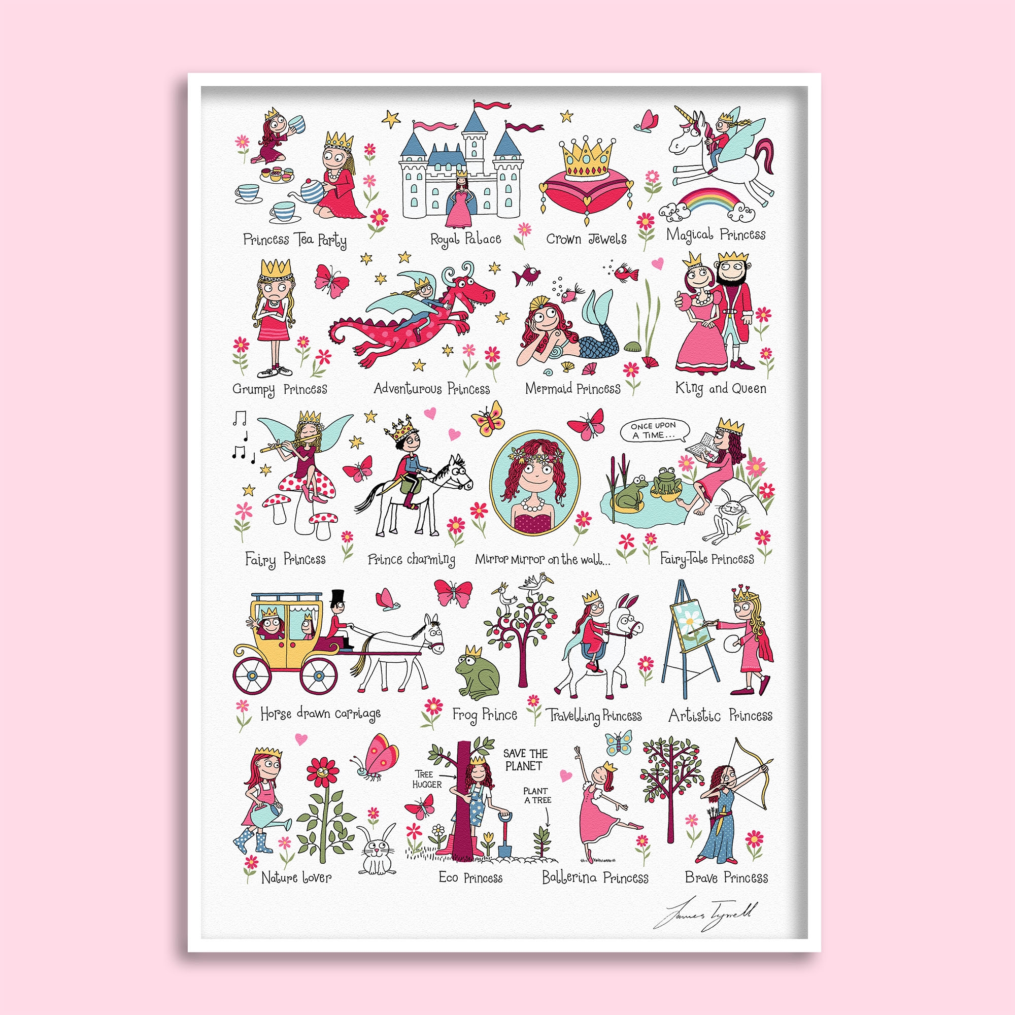 Princess A3 Wall Print